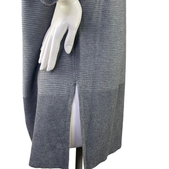 Adrienne Vittadini Steel Heather Gray Cowl Neck Tunic LS Sweater Oversized XXL - Picture 5 of 16